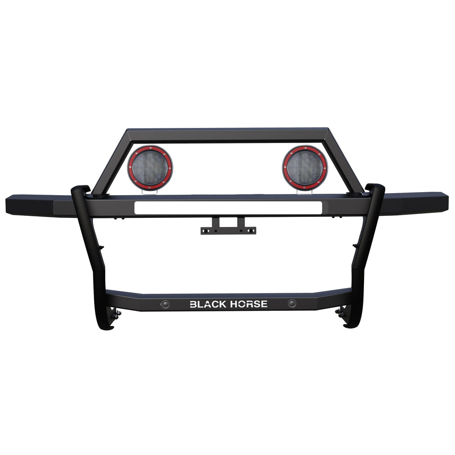 Rambler Black Horse Grille Guard Kit Modular Black Compatible with 2015-2022 Chevrolet Colorado|2015-2022 GMC Canyon-RAG315-PLFR