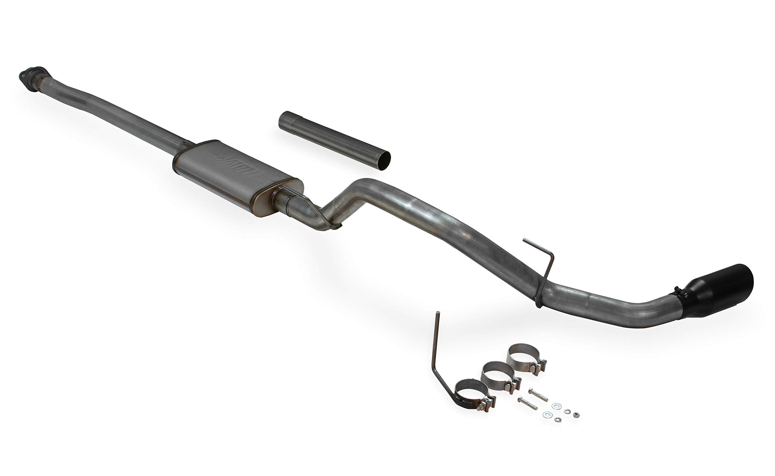 Flowmaster FlowFX 717864 Cat-Back Exhaust Kit 3 Inch 409 Stainless Steel 4.5 Inch Black Ceramic Coated 304 Stainless Steel Tip Compatible with 2009-2014 Ford F-150 3.5L Ecoboost 4.6L 5.0L 5.4L