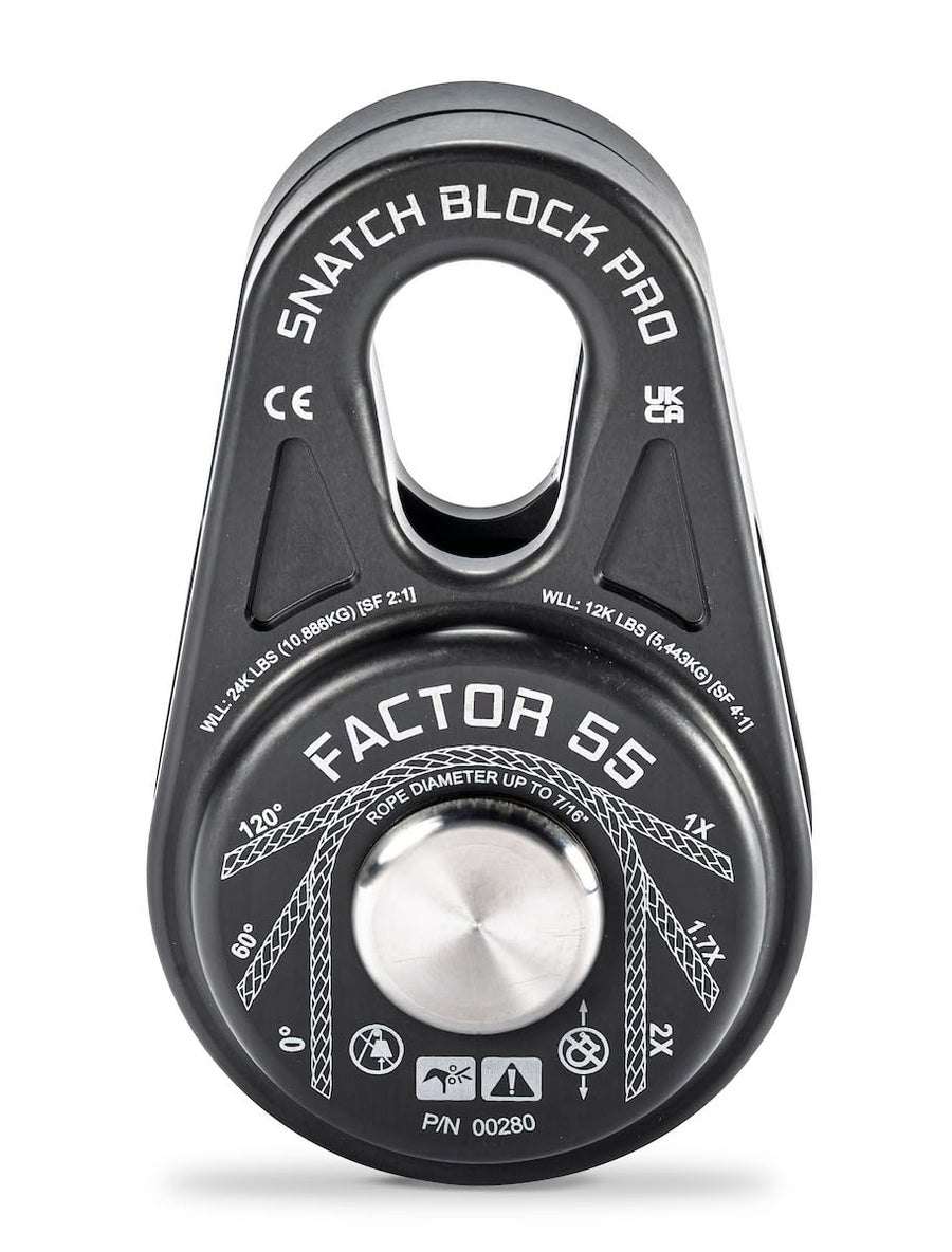 Snatch Block Pro Factor 55 Compact and Lightweight Snatch Blocks Ideal for Ultimate Performance Without compromising on Heavy Bulky Equipment