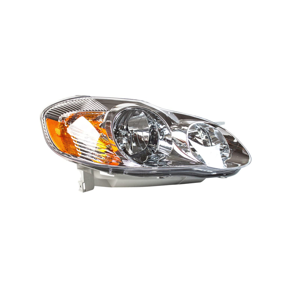 Right TYC Headlight Assembly Compatible with 2003-2004 Toyota Corolla