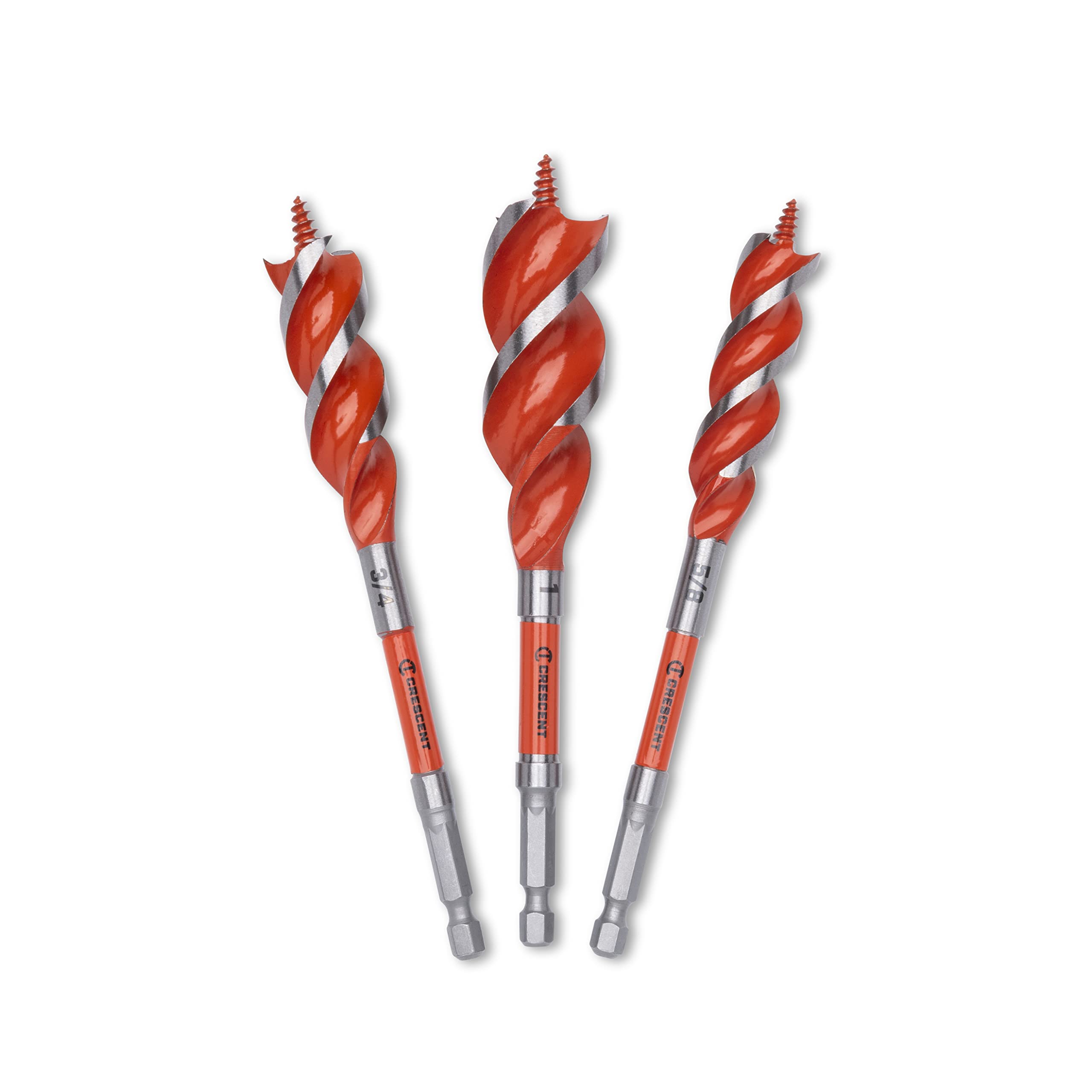 3 Piece Crescent High Speed Auger Set - 6.25" | CDSASET-3