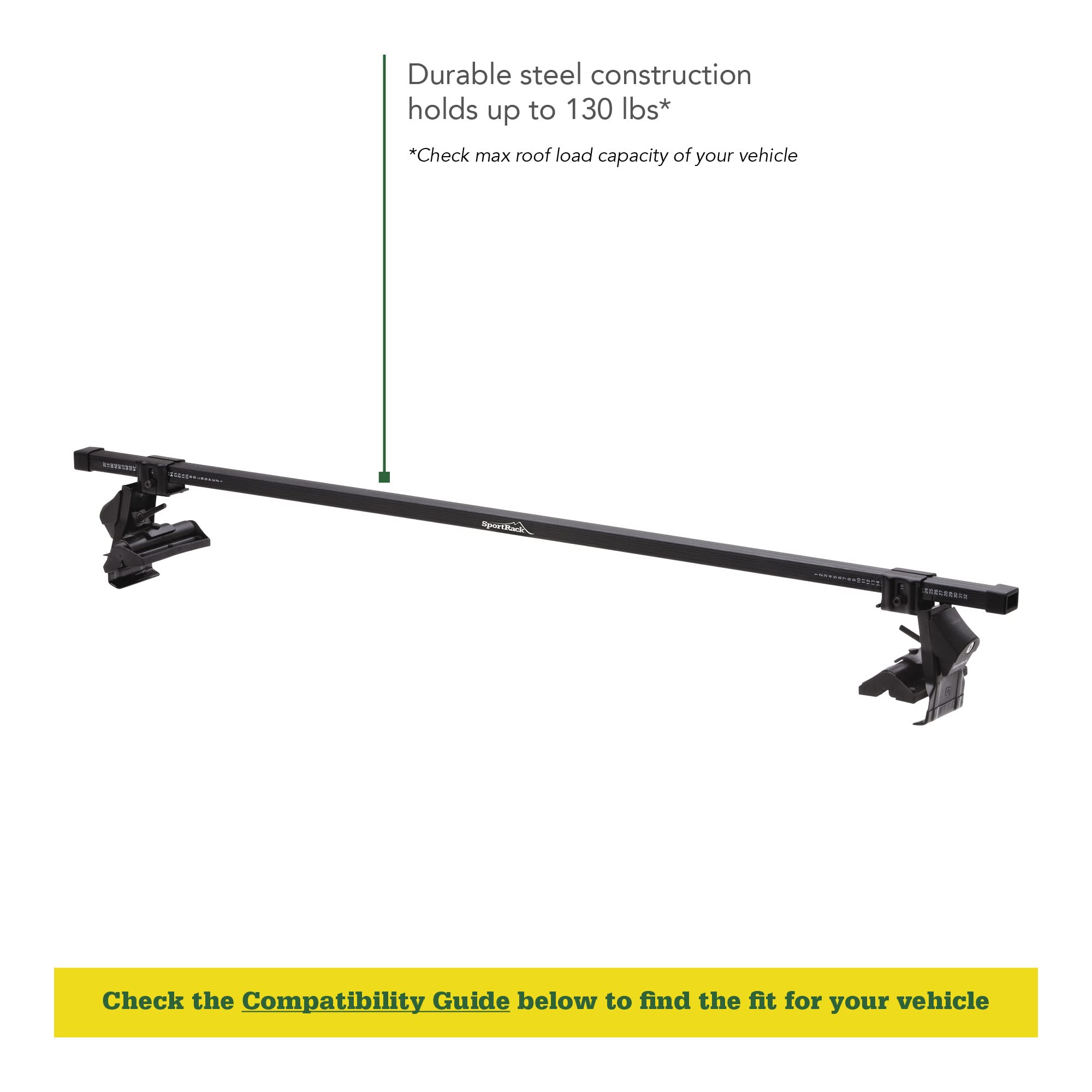Complete SportRack Roof Rack System - SR1003 , Black