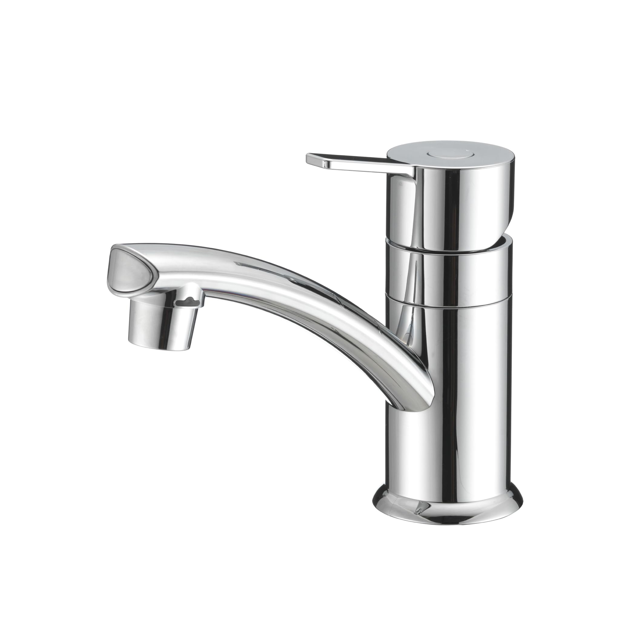 Dura Faucet RV Streamline (DF-PL200M-CP) Single Lever Lavatory Faucet – Chrome, 1-Hole Centerset Sink Faucet with Deck Plate, Leak-Free Ceramic Cartridge, Lead-Free, Easy Installation