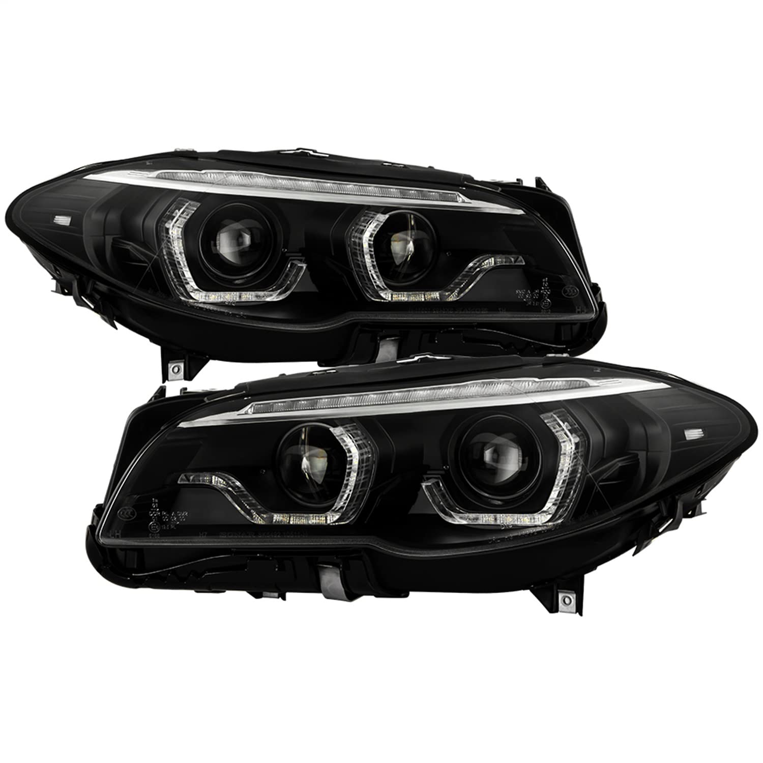Headlights Spyder Signature (PRO-YD-BMWF10HIDAFS-SEQ-BK)
