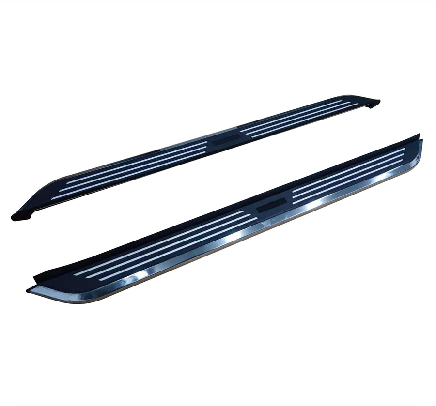 Pinnacle Black Horse Running Boards Black & Silver Compatible with 2017-2022 Honda CR-V-PIHO73