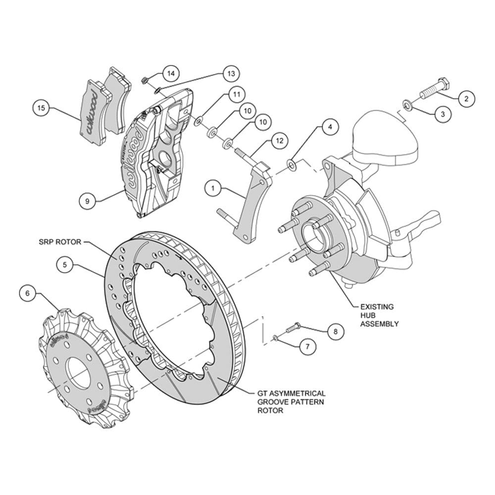 Big Truck WILWOOD 140-8992-D Front Brake Kit