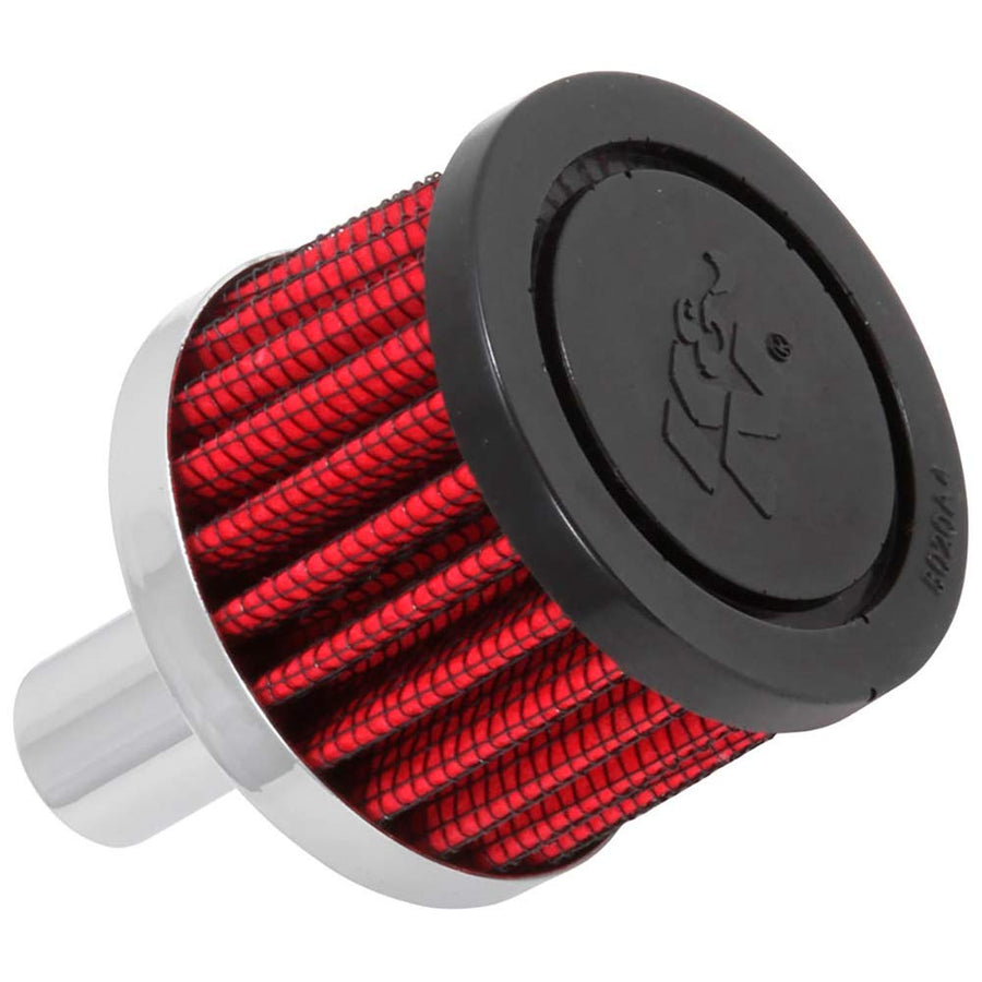 K&N Air Filter/Breather Vent: High Performance, Premium, Washable, Replacement Engine Filter: Filter Height: 1.5 in, Flange Length: 0.875 in, Shape: Breather, 62-1030