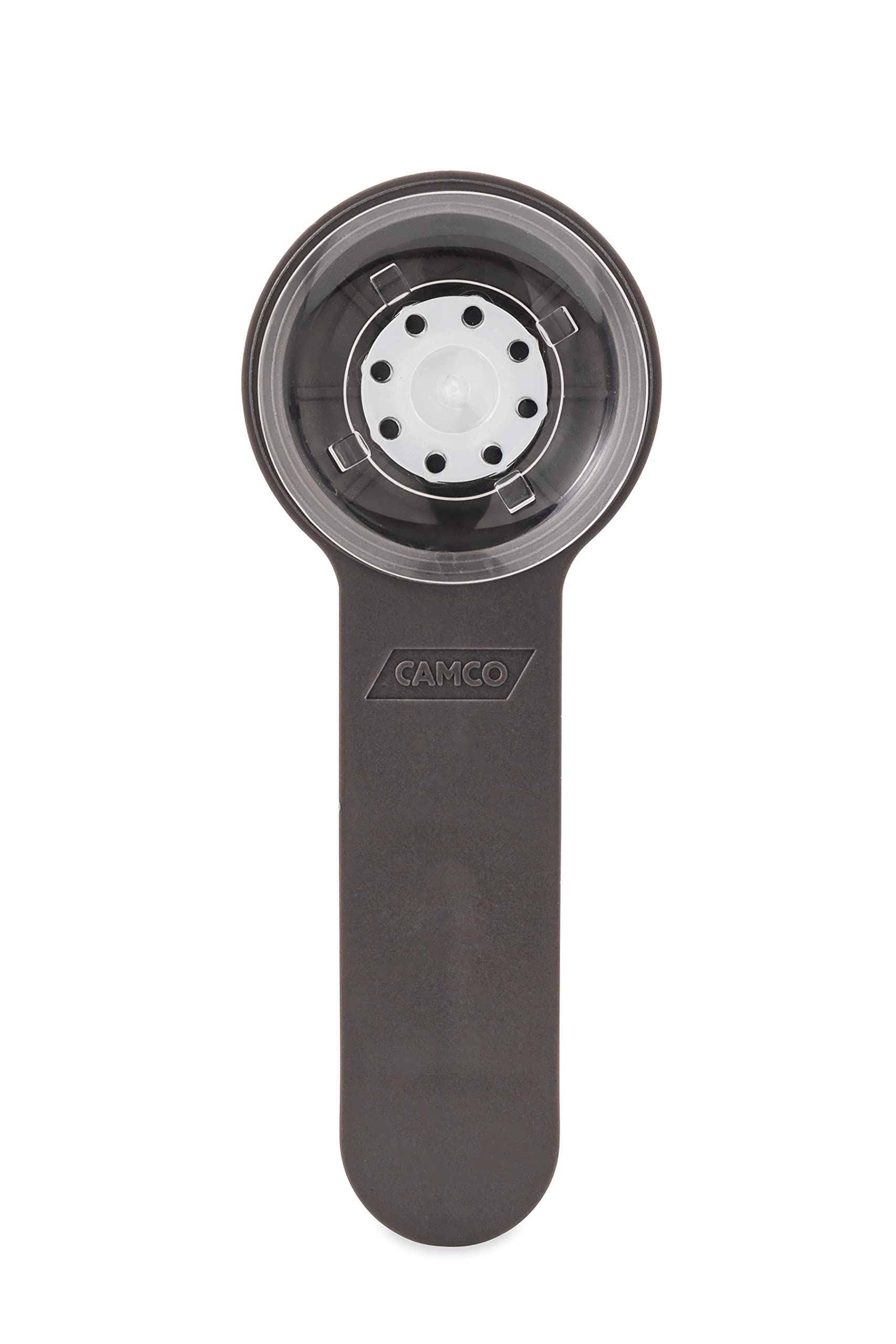 RV Towel Hook Camco | Add Hooks Inside/Outside Your RV | Strong Mechanical Suction Cup Hook (44028), Black