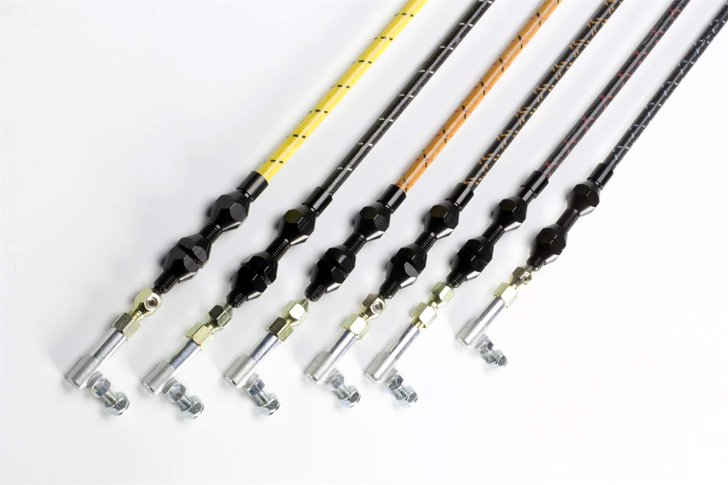 Vintage Series Ford C-4 Kickdown Cable Black Wrap With Red Tracers Lokar Performance Products VS-20C45