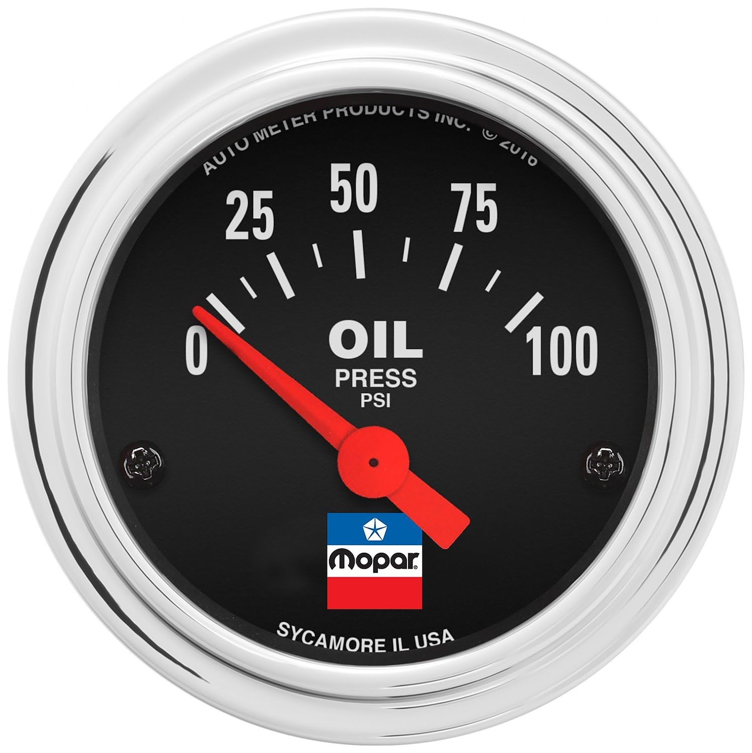 Auto Meter 2-1/16" Oil Press, Elec, 0-100 Psi, Mopar Classic