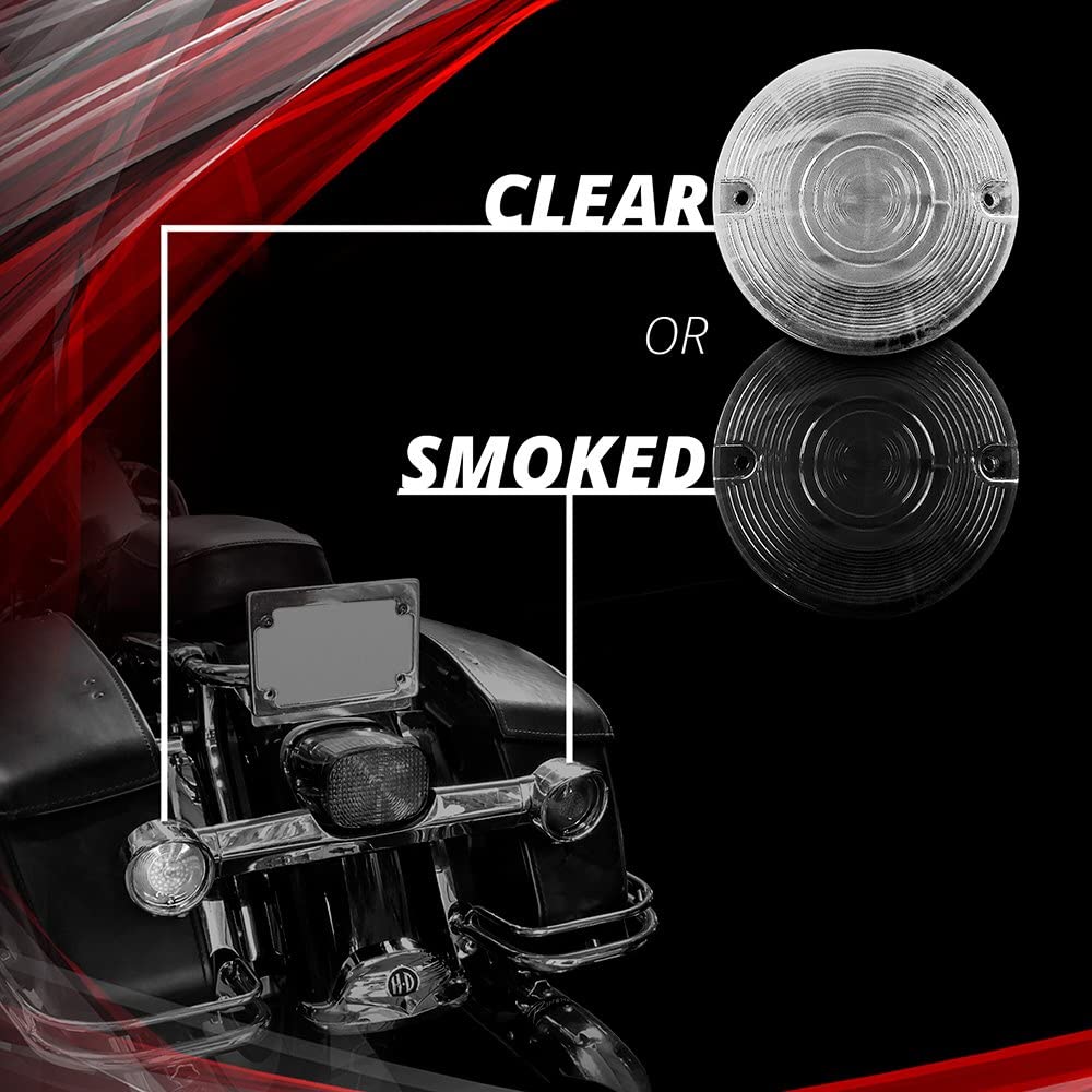 XKGLOW Motorcycle Rear LED Turn Signal Kit XK1157B-RR-S - Bullet Style Smoked Lenses