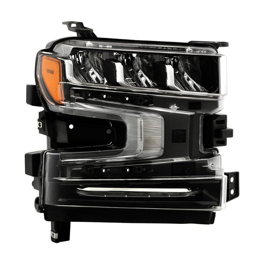 Chevy Silverado 1500 19-23 Spyder (POE) Full LED w/LED Signal Headlight (w/LED Ballast) - OE Right
