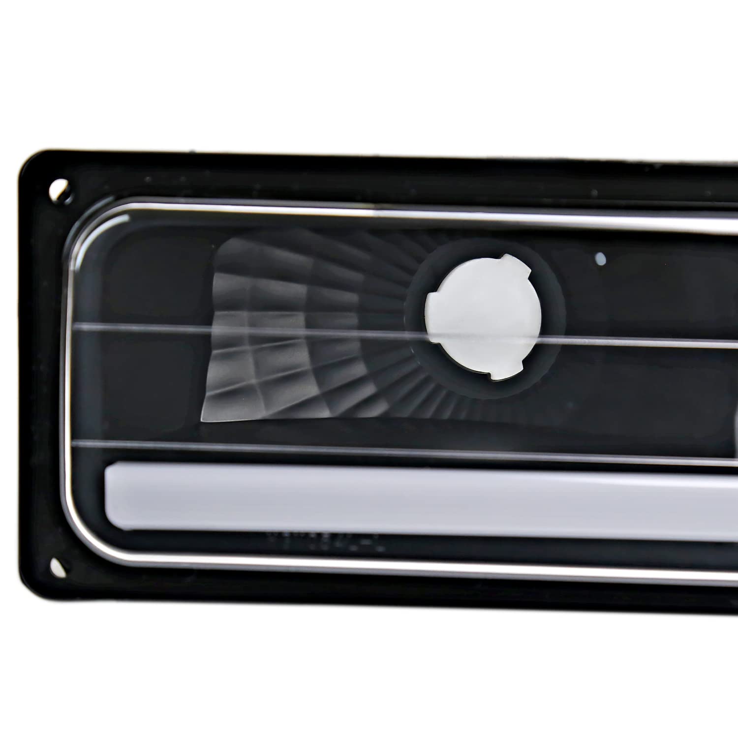 Black LED Bar Bumper Lights SPEC-D TUNING Compatible with 1988-1998 Chevy Silverado C10 C/K