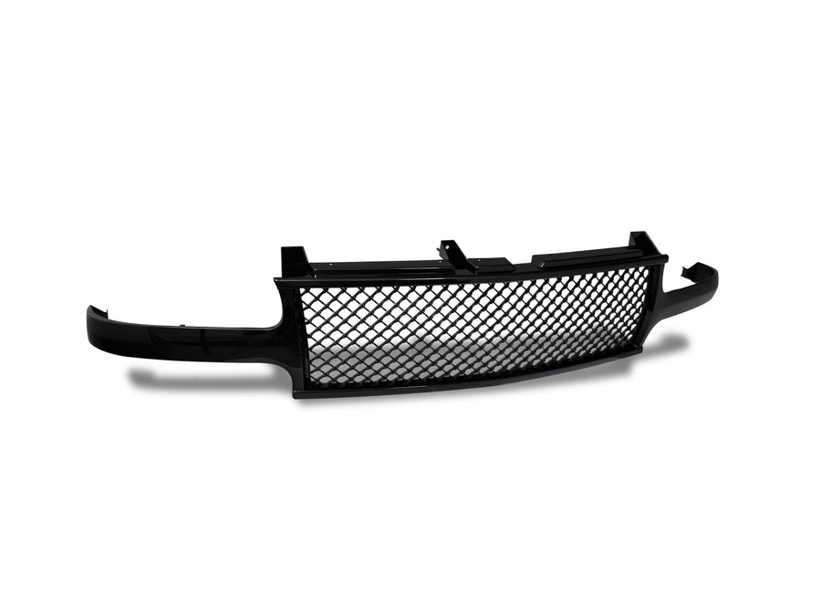 Mesh Front Hood Grille Armordillo 7147362 - Gloss Black Fits 2000-2006 Chevy Suburban