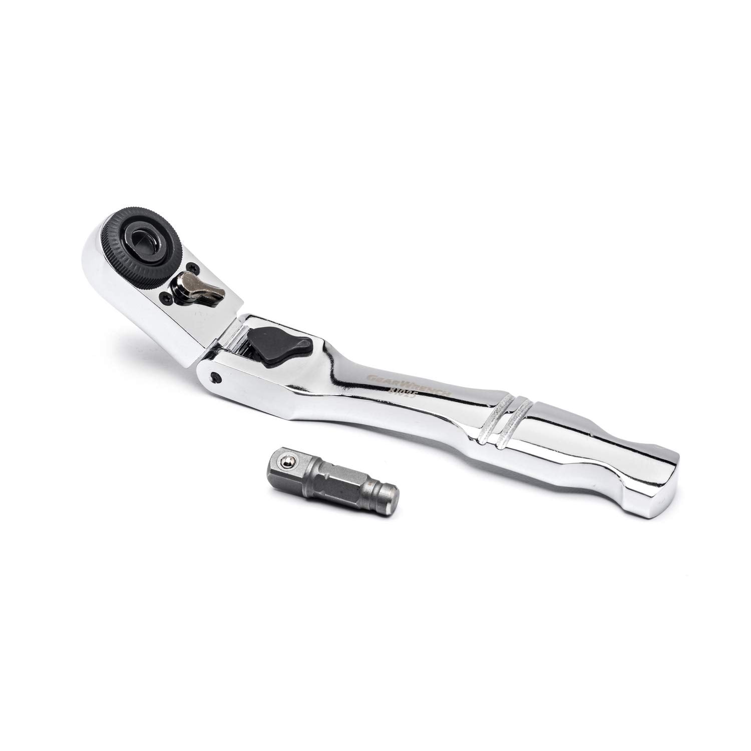 GEARWRENCH 72 Tooth 1/4" Drive Quick Release Locking Flex Slim Head Ratchet, 6" - 81025