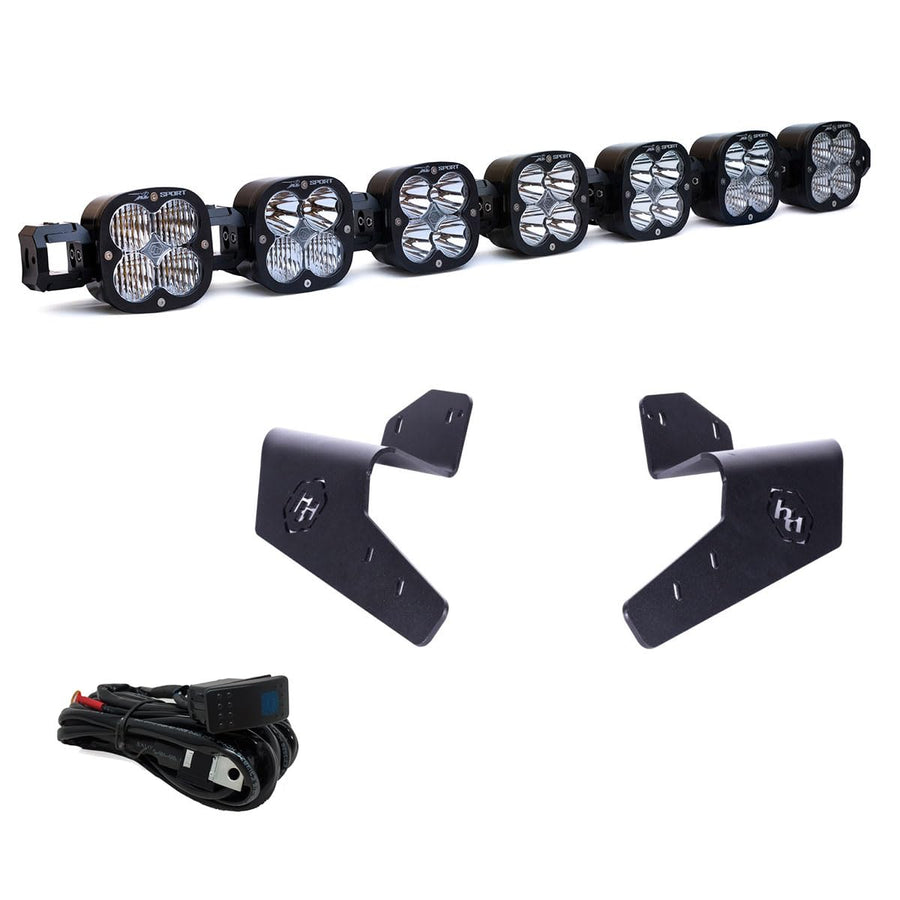Baja Designs Linkable XL 7 LED Roof Mount Light Kit for Can-Am Maverick R UTV