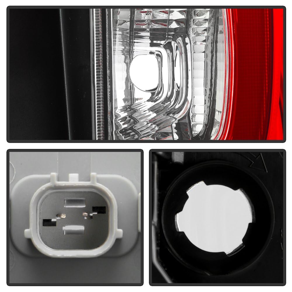 Honda Pilot Spyder (OE) 19-22 (Fit LX EX EX-L Elite SE Touring) Red/Clear Passenger Side Tail Light - OE Right
