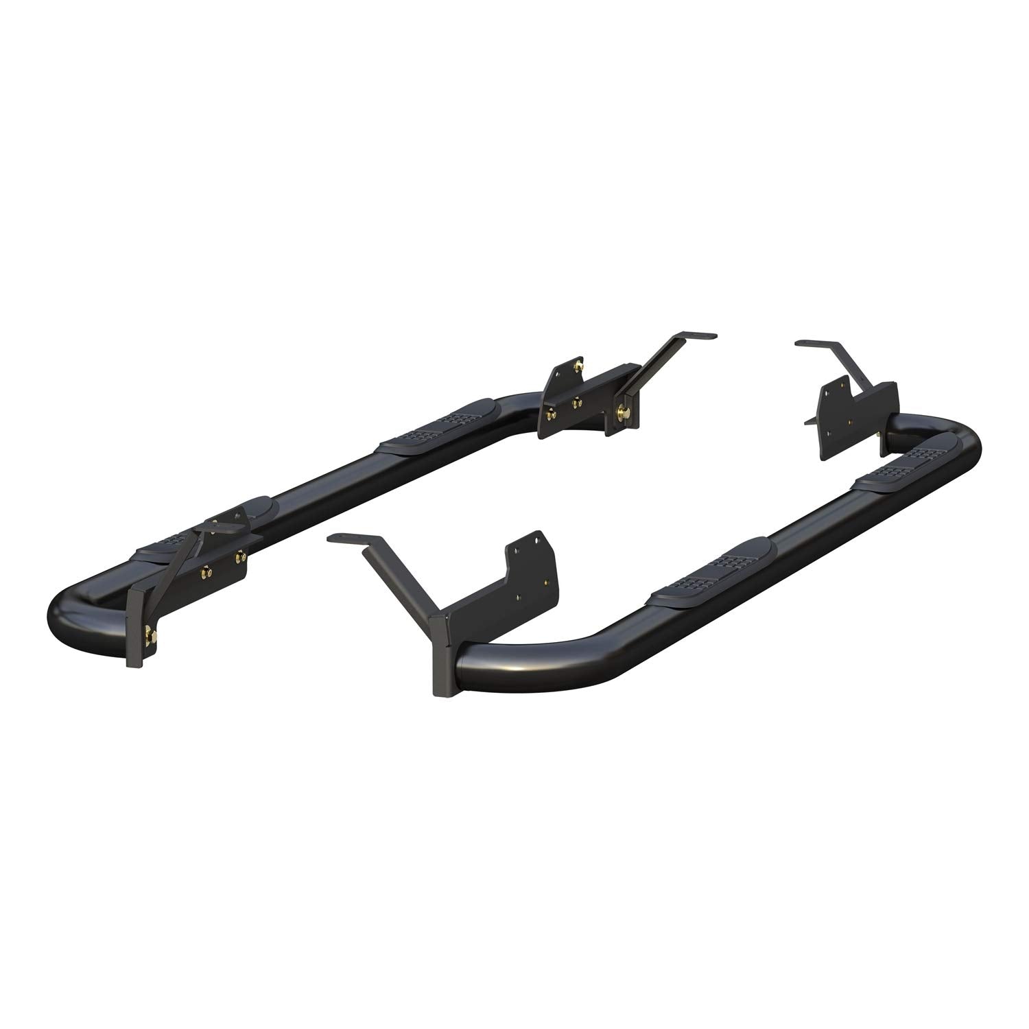 Black Stainless ARIES 215045 Side Bars Fits Ram 1500