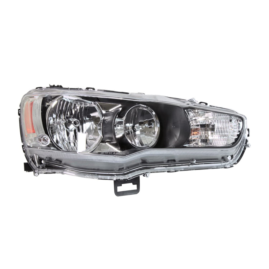 Right TYC Headlight Assembly Compatible with 2009-2015 Mitsubishi Lancer