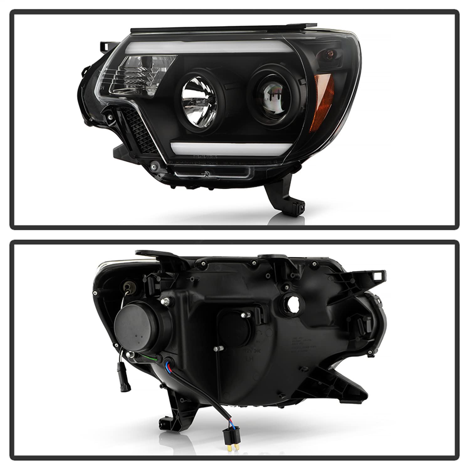 Headlights Spyder Platinum (PRO-YD-TT12PL-BK)
