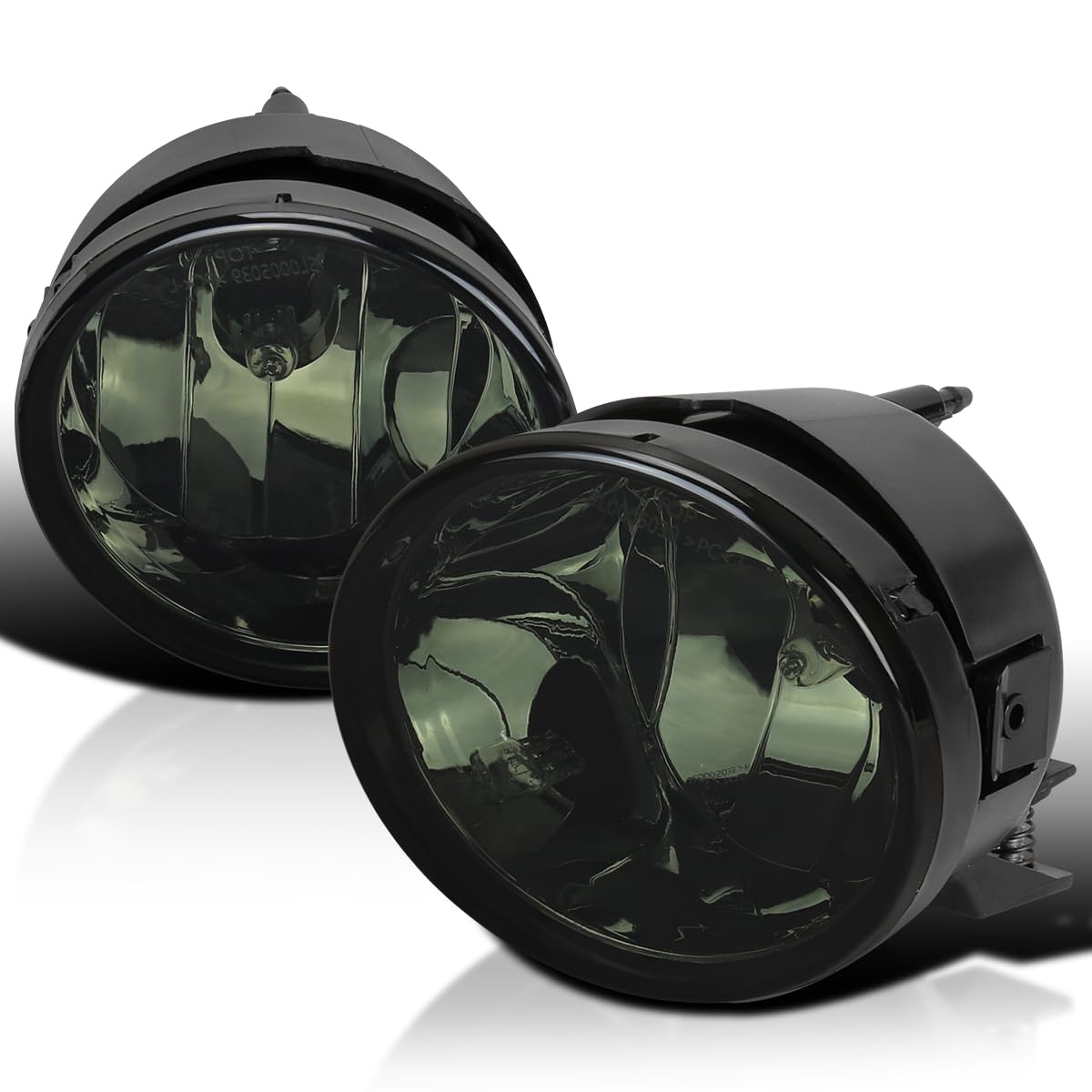 Smoke Fog Lights SPEC-D TUNING Compatible with 2005-2007 Nissan Armada, 2004-2015 Titan, L+R Pair Assembly