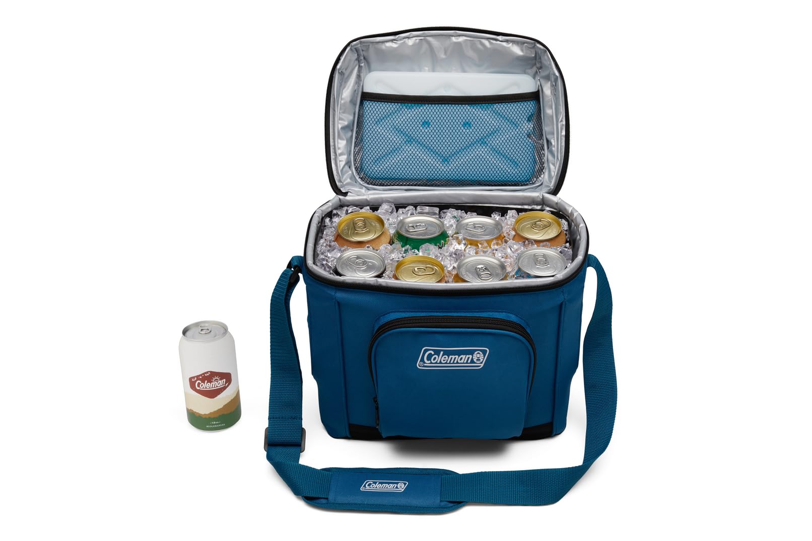 Coleman Insulated Chiller Soft Cooler, Leakproof 9/16/30 Can Cooler with 12+ Hour Ice Retention, Made with Recycled Materials, Great for Lunch, Camping, Beach, Pool, Sports, & More