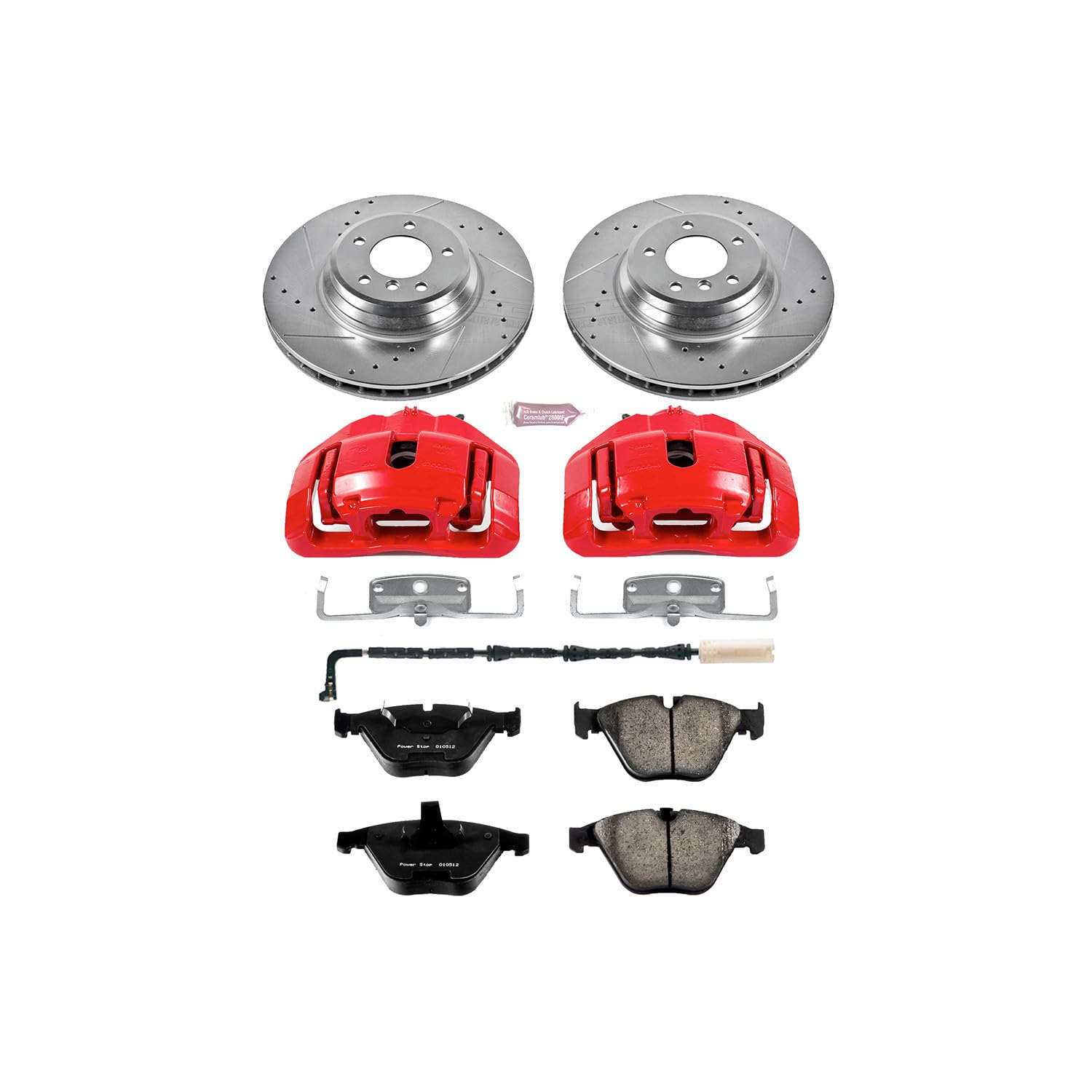 Power Stop Z23 KC5281 Evolution Sport Performance 1-Click Brake Kit with Caliper For BMW 335d 2009-2010, BMW 335i 2007-2010 [Model Specific]