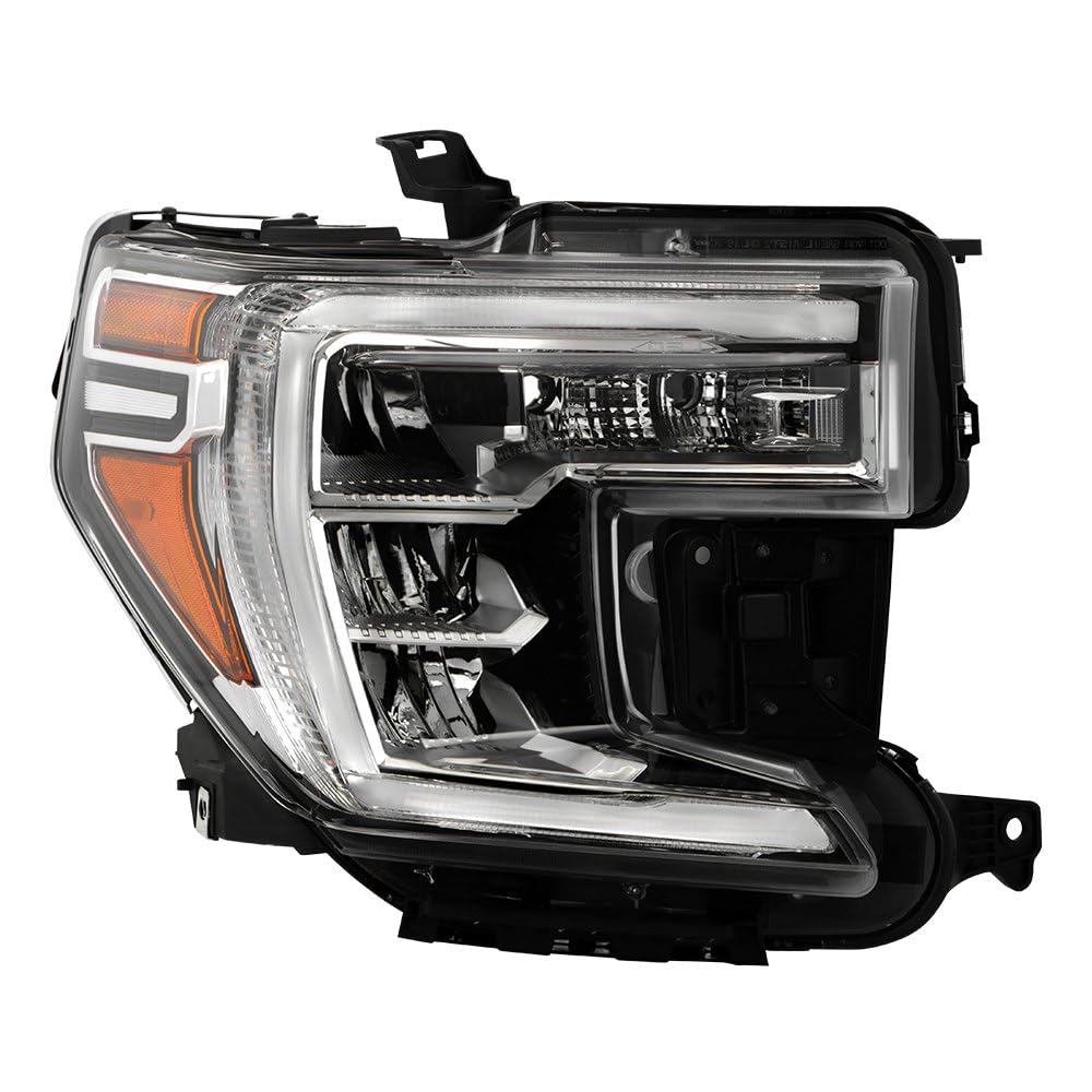 GMC Sierra 1500 19-22 Halogen Signal w/LED high Low Beam Headlight - OE Right Spyder (POE)