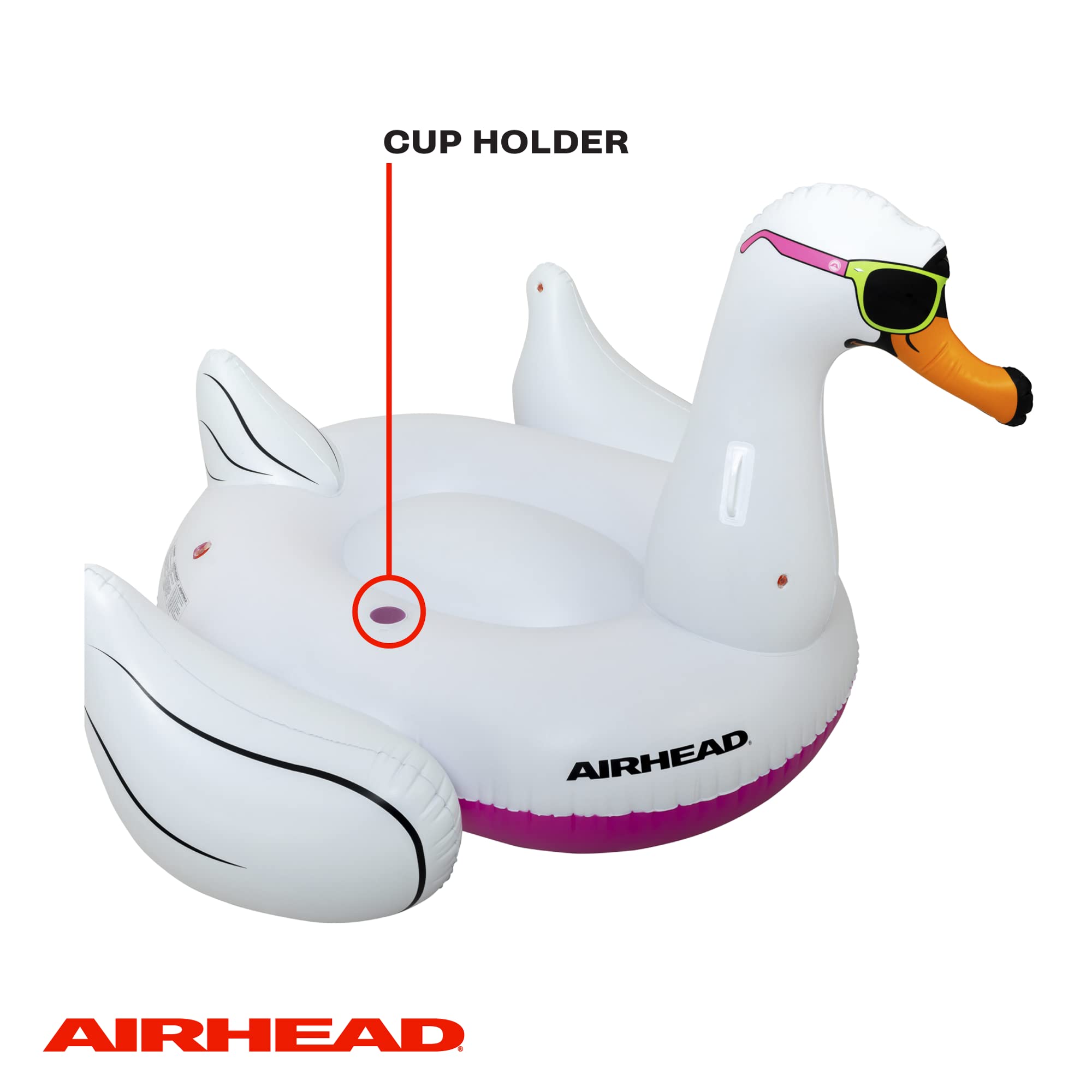Cool Swan Airhead Inflatable Pool Float