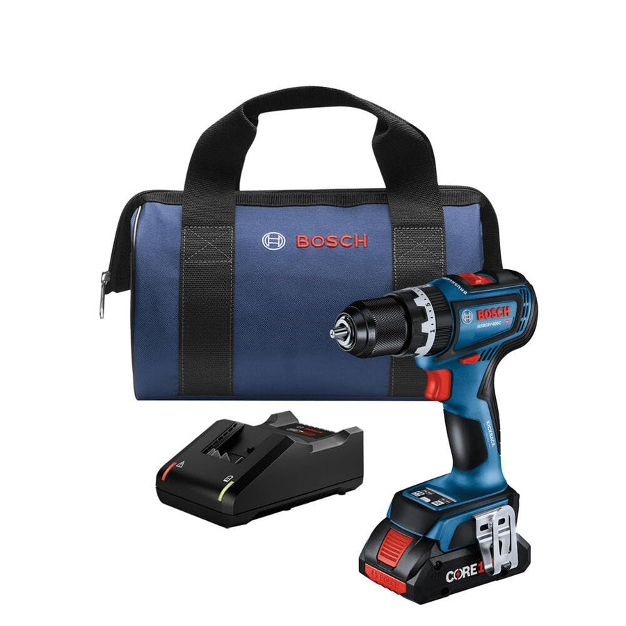 BOSCH 1/2 In. GSB18V-800CB14 Brushless Connected-Ready Hammer Drill/Driver Kit with (1) CORE18V® 4 Ah Advanced Power Battery