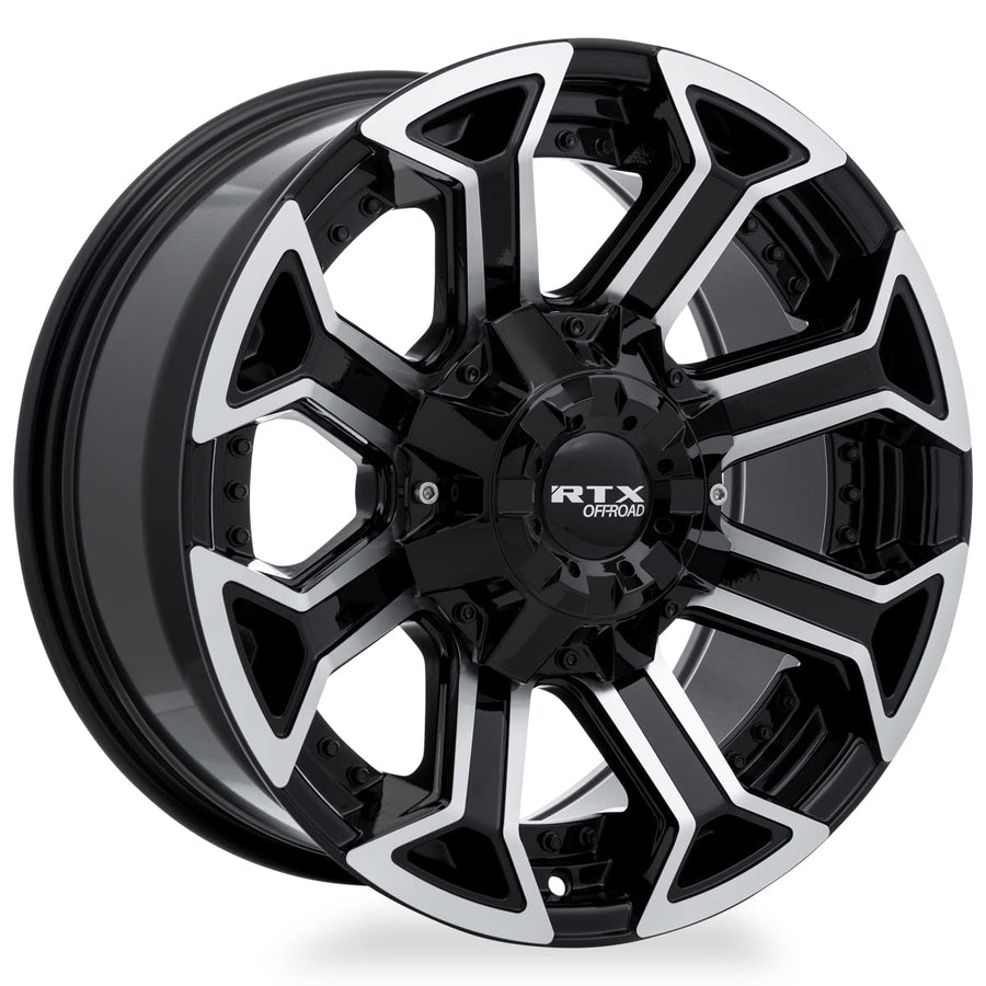 083005 RTX® (Offroad), Peak (8 Spks.), Gloss Black Machined, 20x10 8x180 ET-18 CB87.1