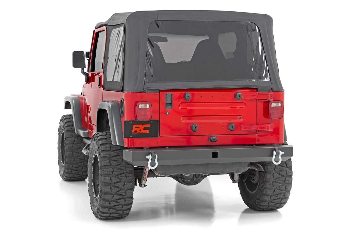 Rear Full Width Rough Country Bumper for 1987-2006 Jeep Wrangler TJ/YJ - 10591