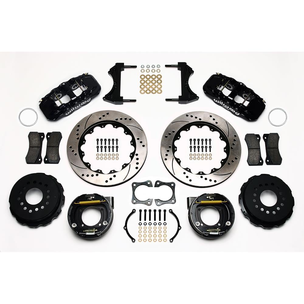 14.00" AERO4 Rear P-Brake Kit, Drilled