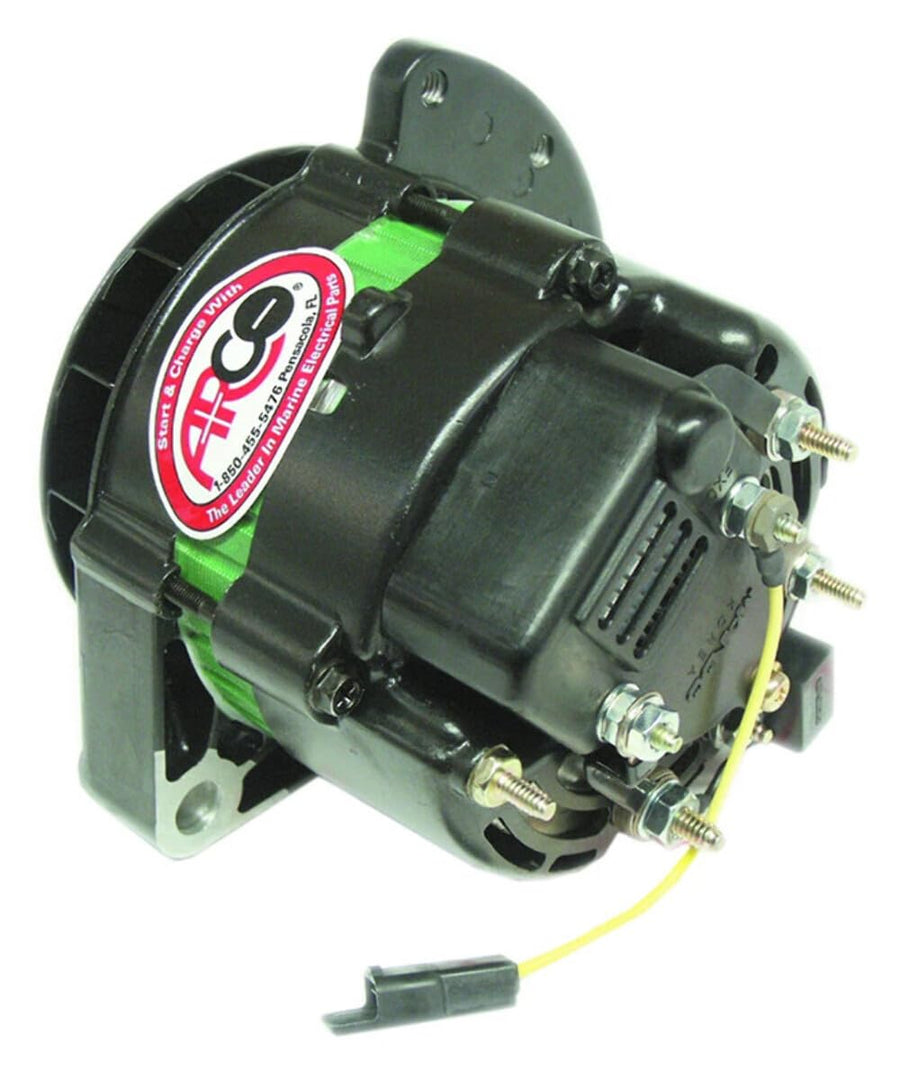 Arco 60104 Alternator for Motorola - 55 Amp, 12 Volt, Internal Regulator , Black