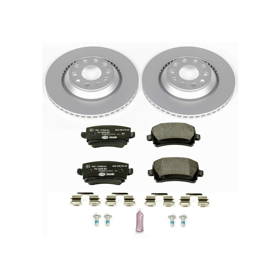 Power Stop ESK4628 Euro-Stop Rear Brake Kit For VW CC, VW GTI, VW Golf R, VW Passat, Volkswagen [Model Specific]
