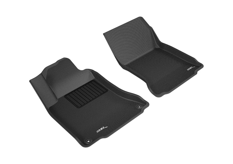3D MAXpider Custom Fit Front Row All-Weather Floor Mat for Select Mercedes-Benz GLA-Class Models - Kagu Rubber (Black)