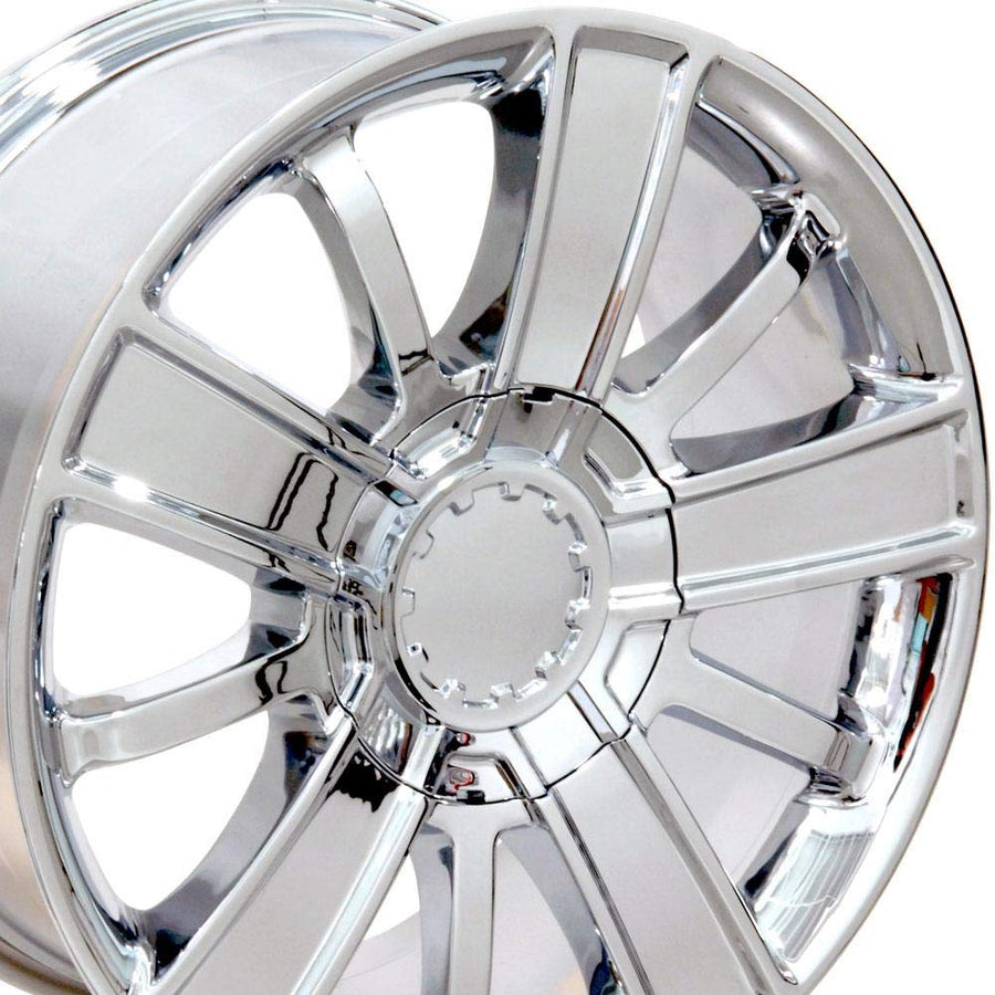 Chrome Wheel OE Wheels LLC CV77-20090-6550-27C Painted (20 x 9. inches /6 x 139 mm, 27 mm Offset)