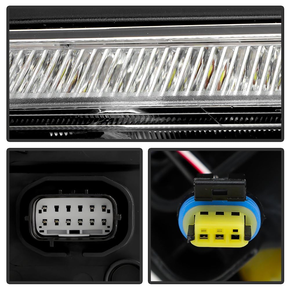 Chrysler 200 Spyder (POE) 15-17 HID w/LED DRL Chrome Trim Headlight - OE Left