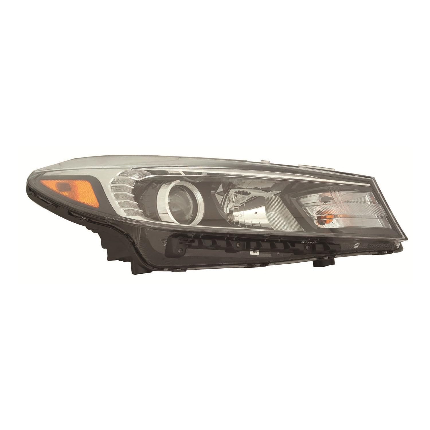 DEPO DOT Certified ACK Lamp For 5 Kia Forte 2017 2018 17 18 Headlight Halogen with LED POSITION LX/EX MDL Korea Built Passenger Side CAPA | 92102 A7710 | KI2503217C