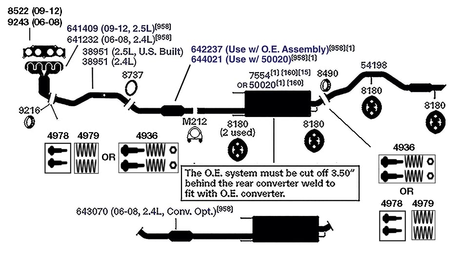 Exhaust Spring AP Exhaust Products 4979
