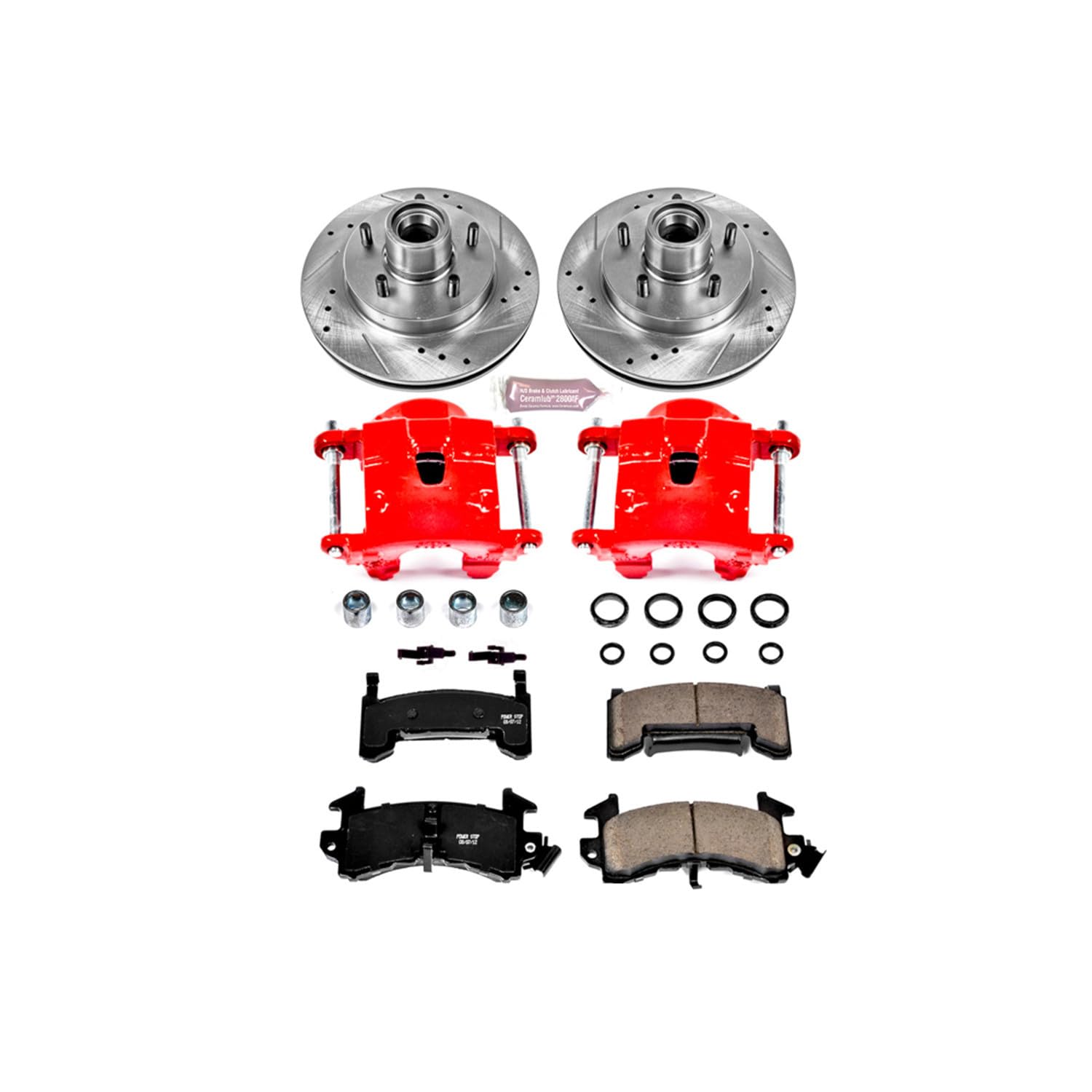 1-Click Power Stop (KC1482) Performance Brake Kit with Calipers