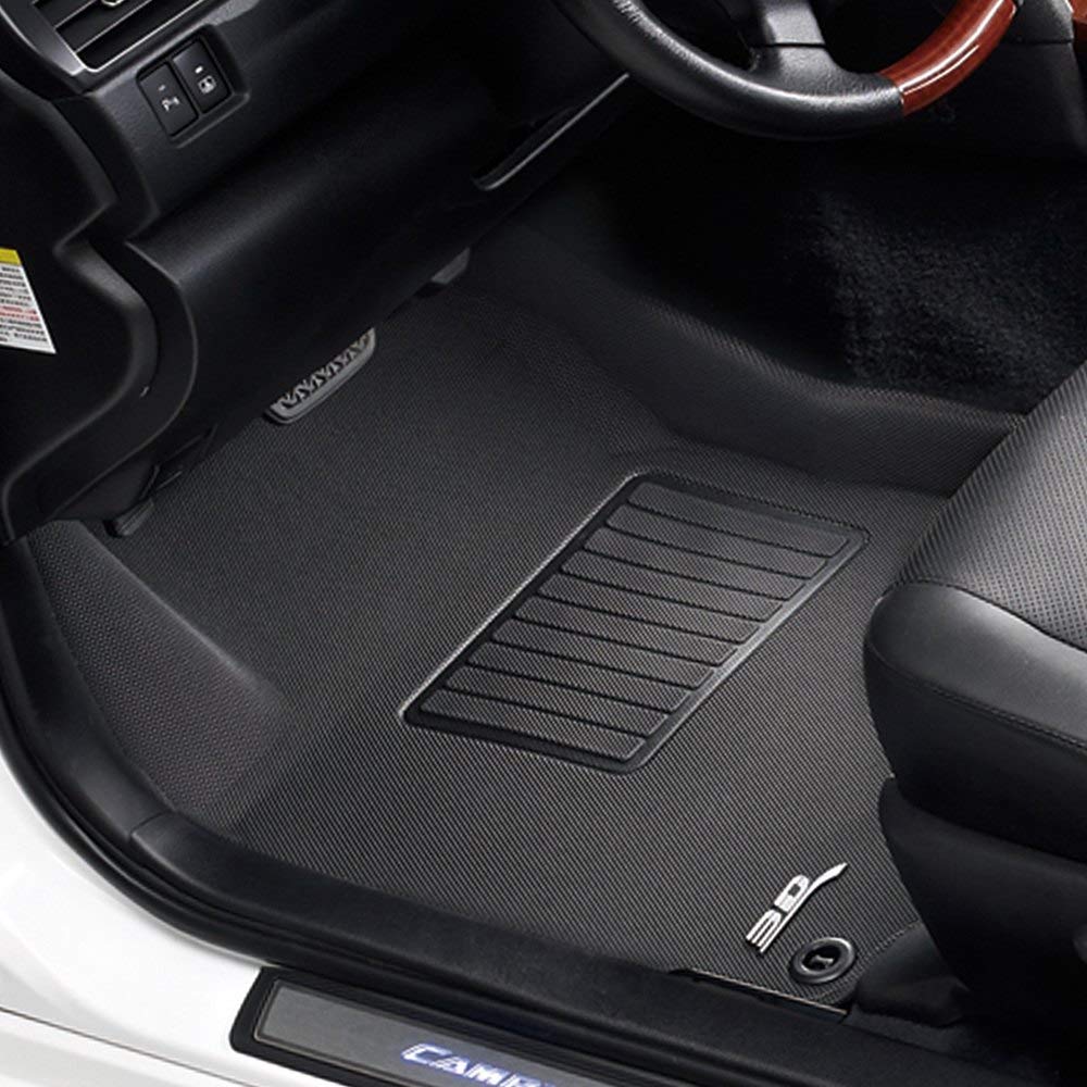 Custom Fit 3D MAXpider Kagu Floor Mat (Black) Compatible with Audi A6/A6 Allroad 2019-2023 / RS6 Avant 2021-2025 / A7/S7 2019-2023 / RS7 2021-2025 - 1st Row