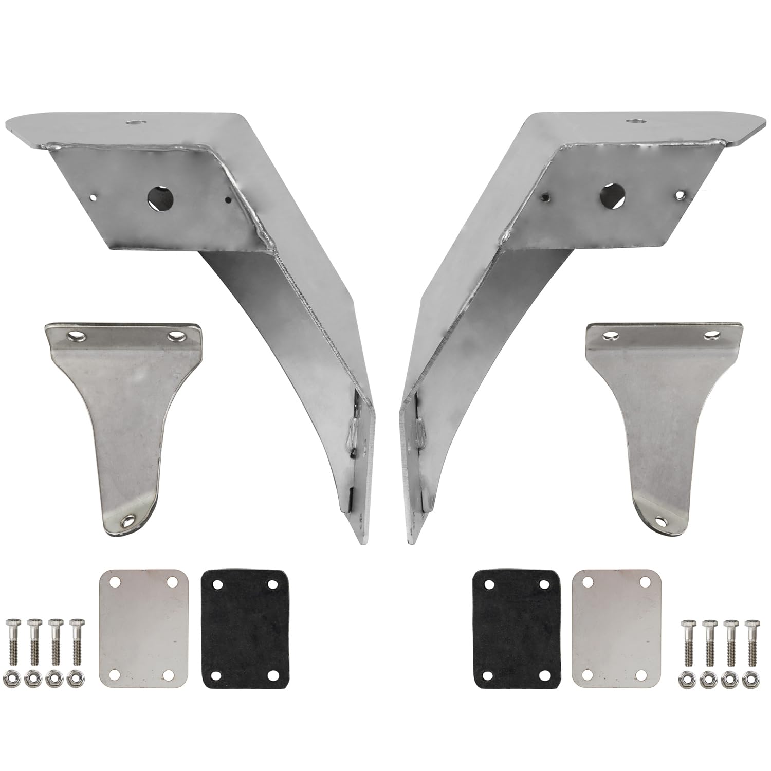 Buyers Products Plow Light Bracket Kit for MACK Granite Trucks 2020+ Use, Durable Stainless Steel Construction, Mounts Easily to Hood, MACK Granite Drump Truck Accessories