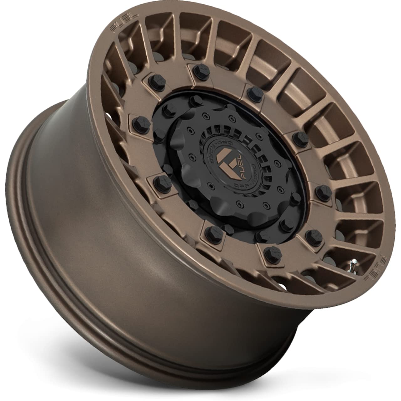 D725 MILITIA FUEL OFF-ROAD 20X10, 5X4.5/5.0, 4.79, -18mm MATTE BRONZE & BLACK - D72520002647