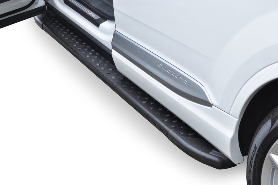 Black RAL Romik Running Boards for Toyota 61754419