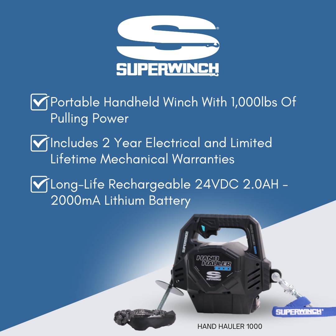 Hand Hauler Superwinch 1710001 1000 Winch
