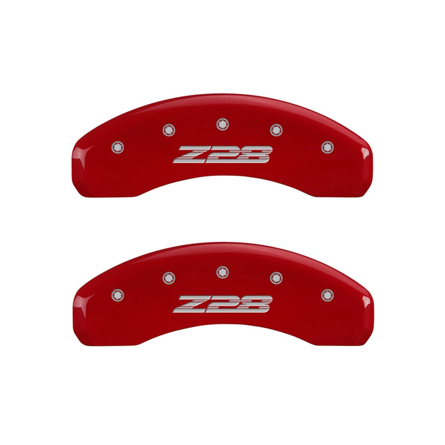 Caliper Covers MGP 14036SZ85RD with Red Powder Coat Finish, (Set of 4)