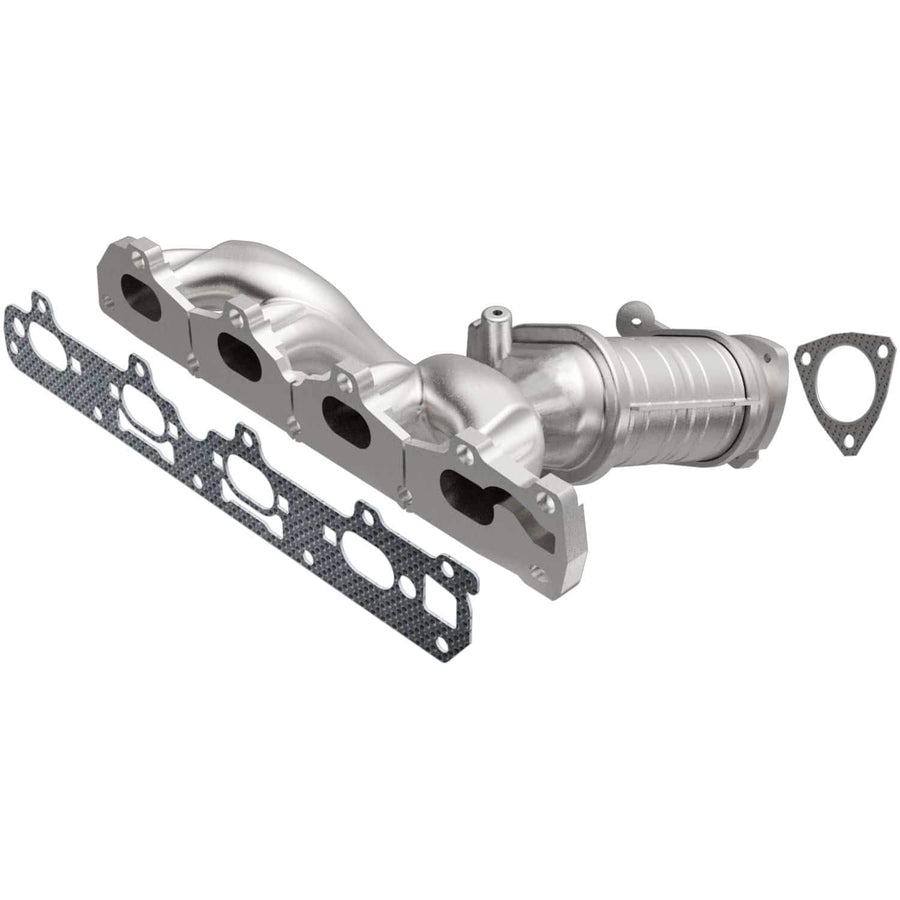 MagnaFlow Catalytic Converter Manifold California Grade CARB Compliant 5531060 - Stainless Steel 2in Main Piping, 15.875in Overall Length, Pre-Converter O2 Sensor - CA Legal Replacement