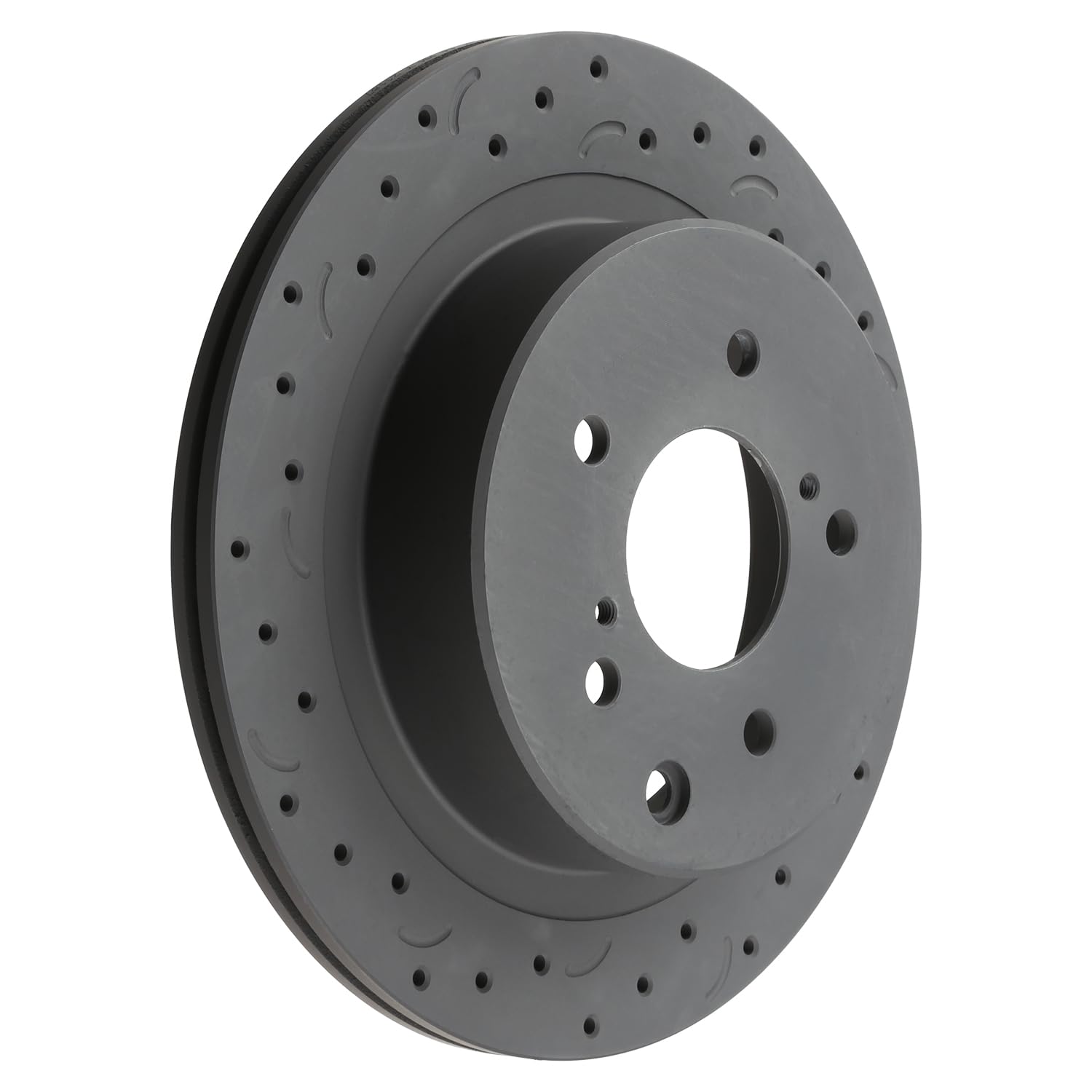 Talon Cross-Drilled and Slotted Vented Rotor, Hawk Performance Brakes, 11.69 in. Diameter, 2.56 in. Height
