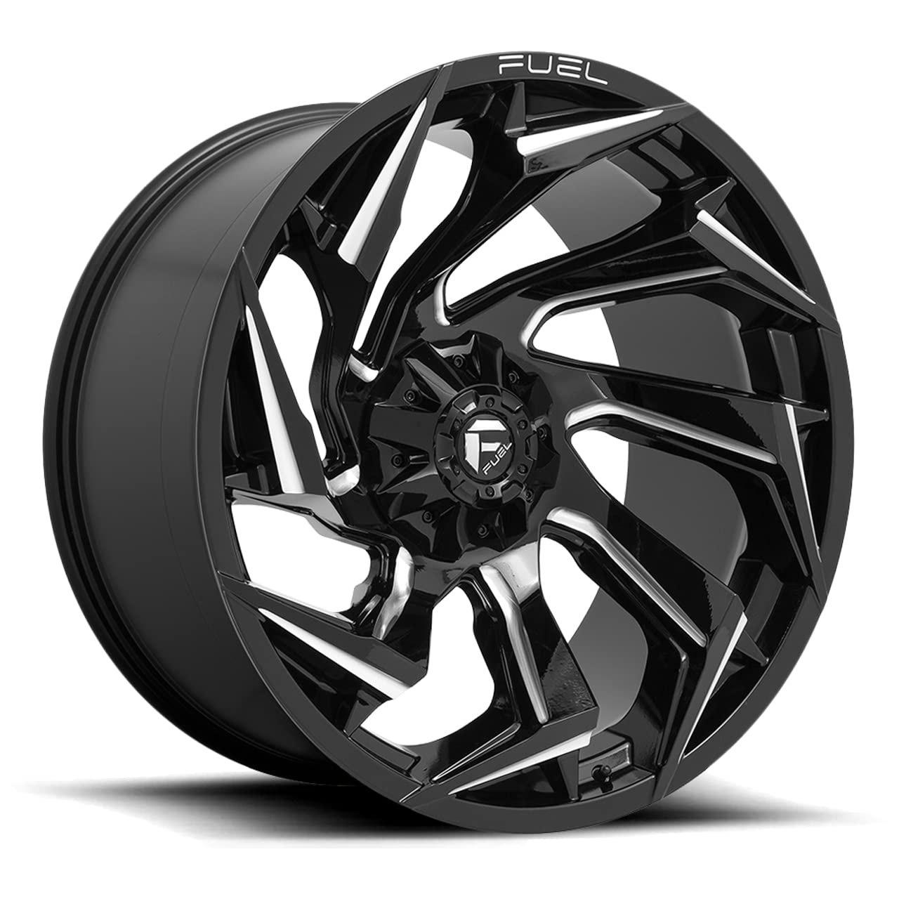 FUEL OFF-ROAD 20X9 D753 REACTION, 8X180, 5.79, 20mm GLOSS BLACK MILLED - D75320901857